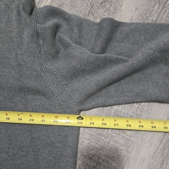 Tommy Hilfiger Vintage Knitted Sweater Unisex L/XL Retro 90s Y2K Gray Cotton - Picture 11 of 11